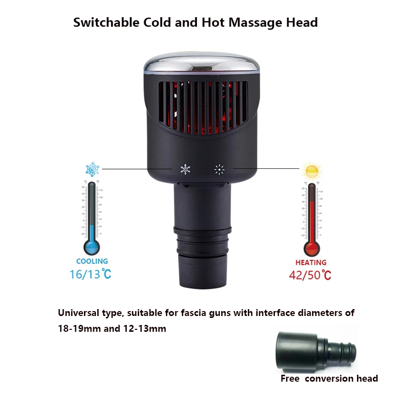 Health Wellness - New Heat-Cold Fascia Gun Massage Head
