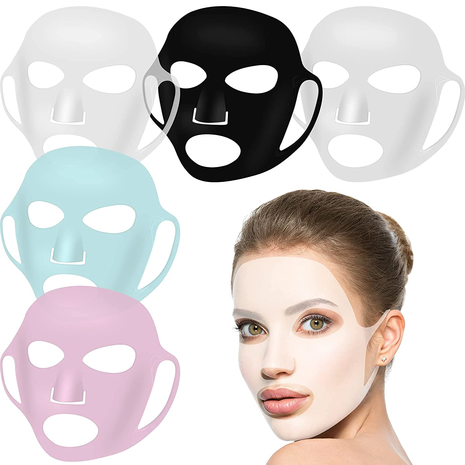 Reusable Silicone Face Mask Ho - Health Wellness 评论和价格