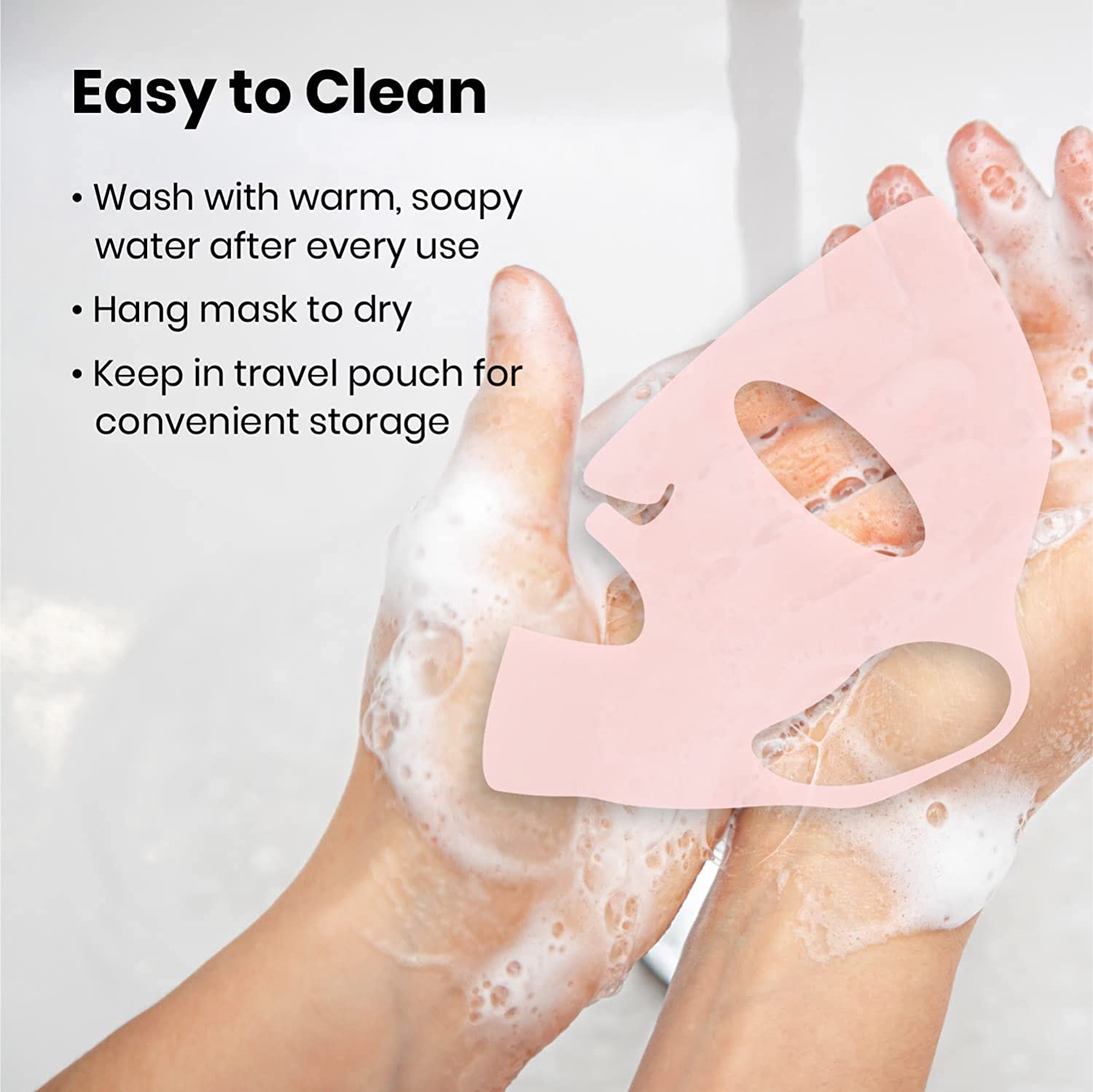 Reusable Silicone Face Mask Ho - Health Wellness 评论和价格